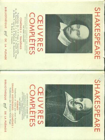 Oeuvres completes 2vv - William Shakespeare - copertina