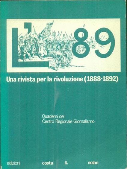 Una rivista per la rivoluzione 1888-1892 - Pino Boero - copertina