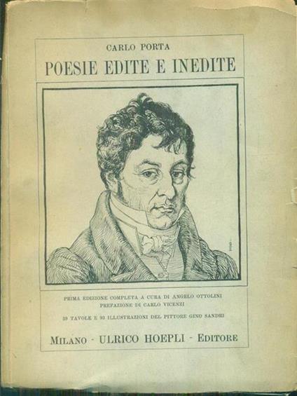 Poesie edite e inedite - Carlo Porta - copertina