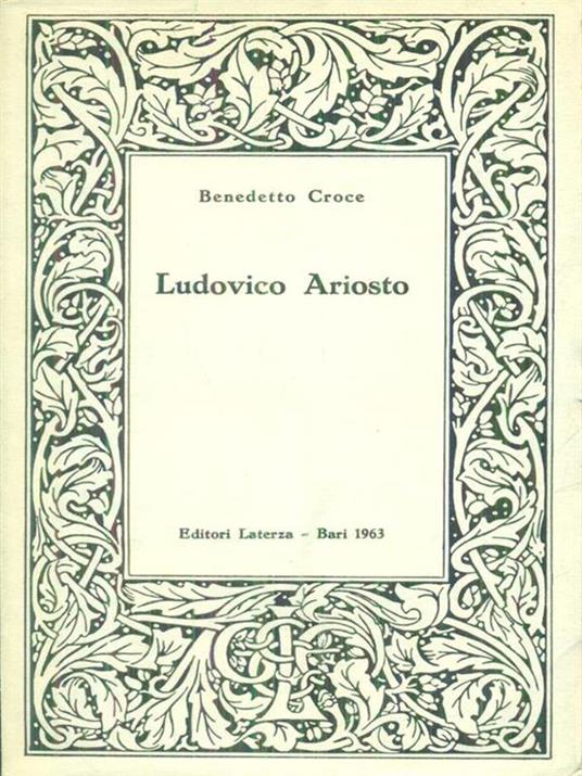 Ludovico Ariosto - Benedetto Croce - copertina