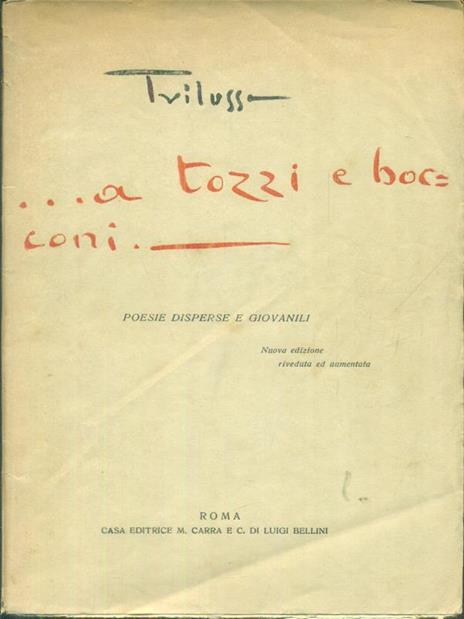 ... a tozzi e bocconi - Trilussa - copertina