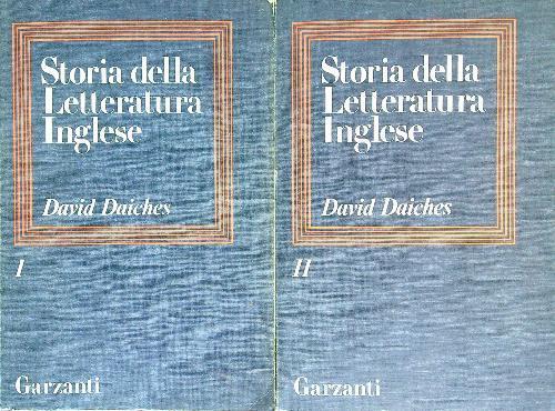 Storia della Letteratura inglese 2 voll. - David Daiches - copertina