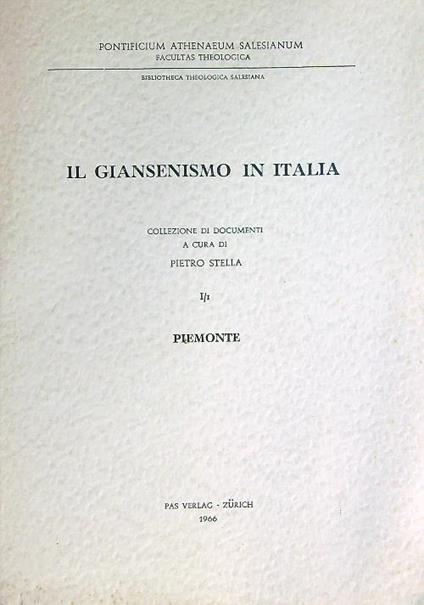 Il Giansenismo in Italia 3 voll. - Pietro Stella - copertina