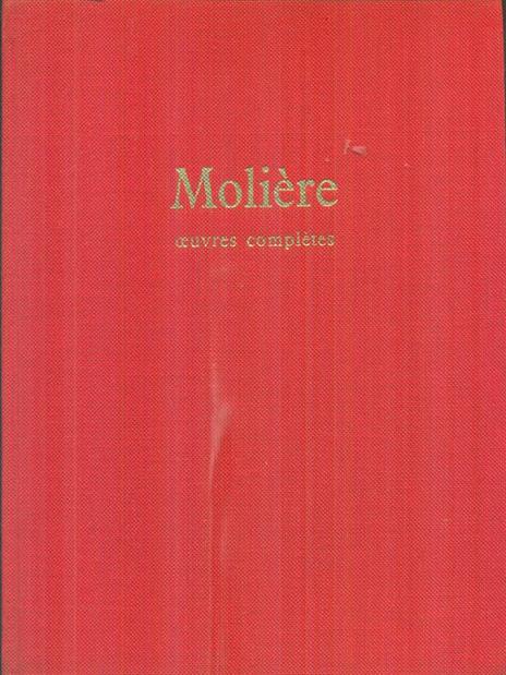 Oeuvres completes - Moliere - copertina