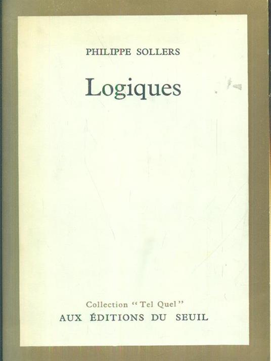 Logiques - Philippe Sollers - copertina