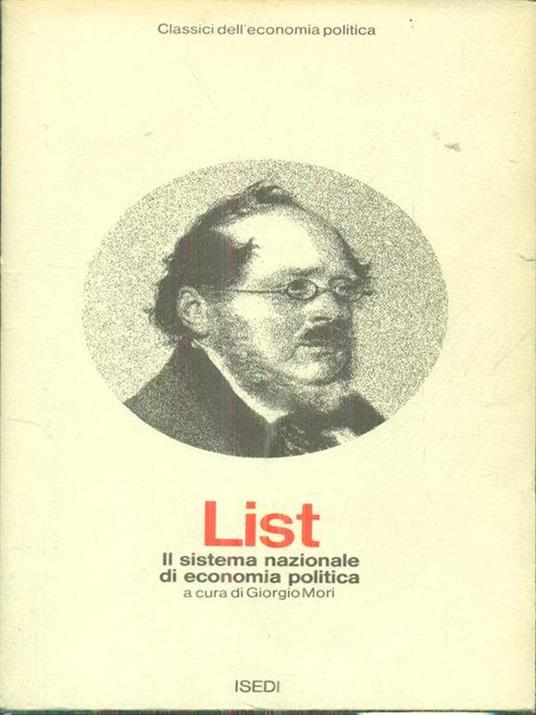 Il sistema nazionale di economia politica - Friedrich List - copertina