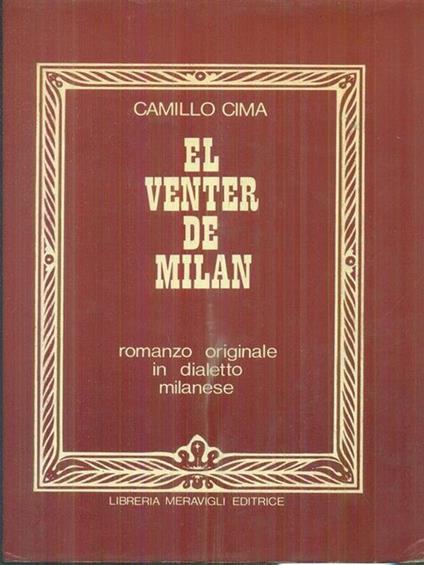 El venter de Milan - Camillo Cima - copertina