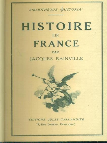 Histoire de France 2vv - Jacques Bainville - copertina