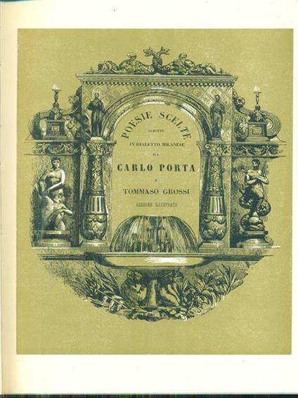 Poesie scelte il dialetto milanese - Carlo Porta,Tommaso Grossi - copertina