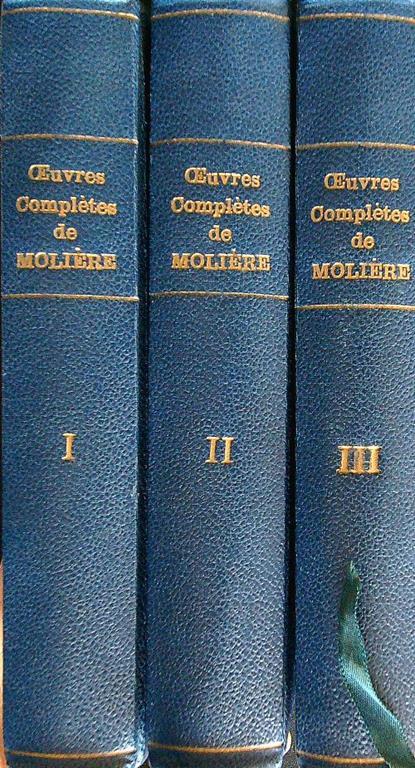 Oeuvres Completes d Moliere 3 voll. - copertina