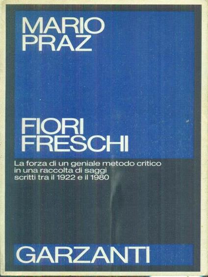 Fiori freschi - Mario Praz - copertina