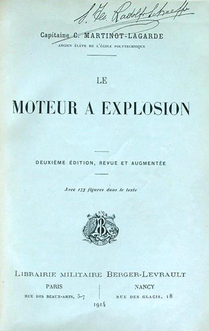 Le moteur a explosion - copertina