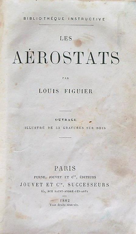 Les Aerostats - Louis Figuier - copertina