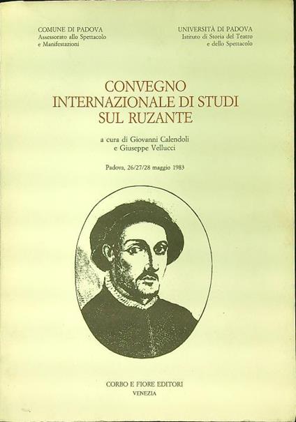 Convegno Internazionale di Studi sulk Ruzante - Giovanni Calendoli - copertina