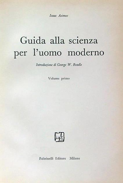 Guida alla scienza per l'uomo moderna 2 voll. - Isaac Asimov - copertina