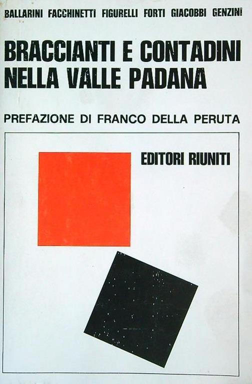 Braccianti e contadini nella Valle Padana - copertina