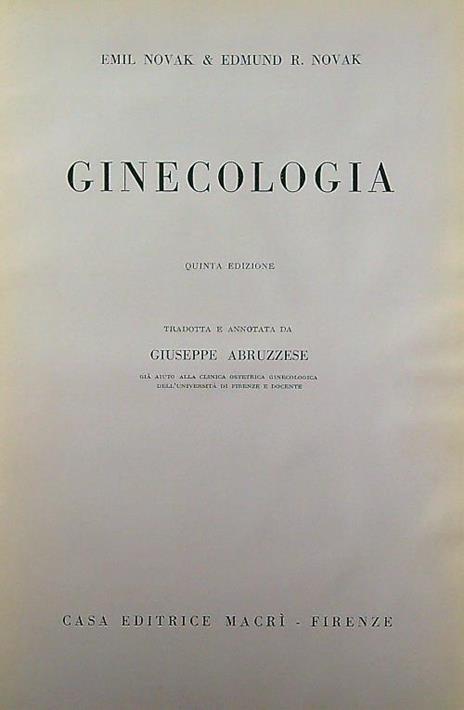 Ginecologia - Emil Novak - 2