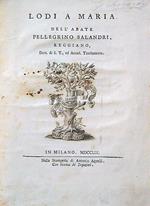 Lodi a Maria dell'abate Pellegrino Salandri