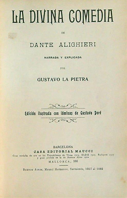 Divina Comedia Dante Alighieri Libro Usato Casa Editorial