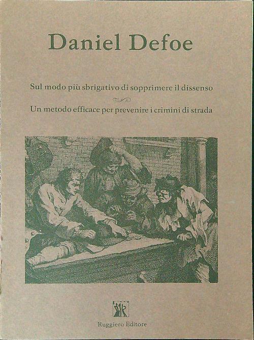 Daniel Defoe - V. Ruggiero - copertina