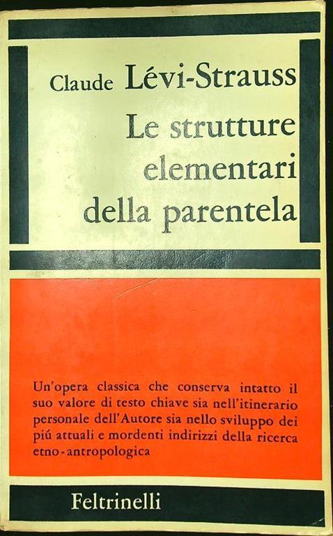 strutture elementari della parentela - Claude Lévi-Strauss - copertina