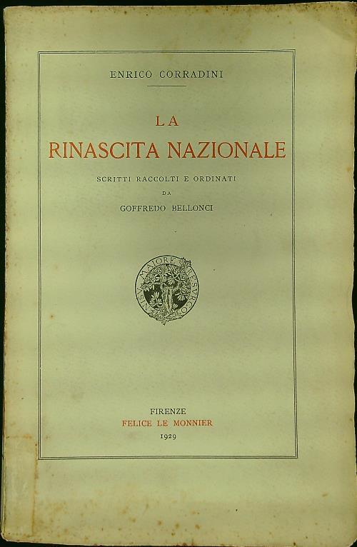 rinascita nazionale - Enrico Corradini - copertina