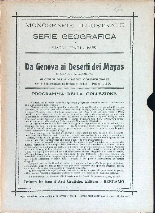 Da Genova ai Deserti dei Mayas - Ubaldo A. Moriconi - copertina