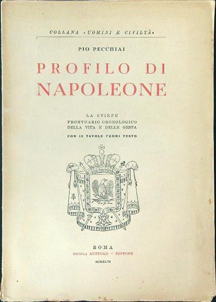 Profilo di Napoleone - Pio Pecchiai - copertina