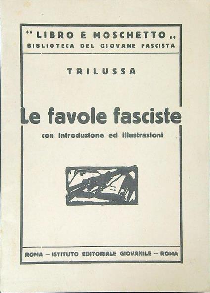 Le favole fasciste - Trilussa - copertina