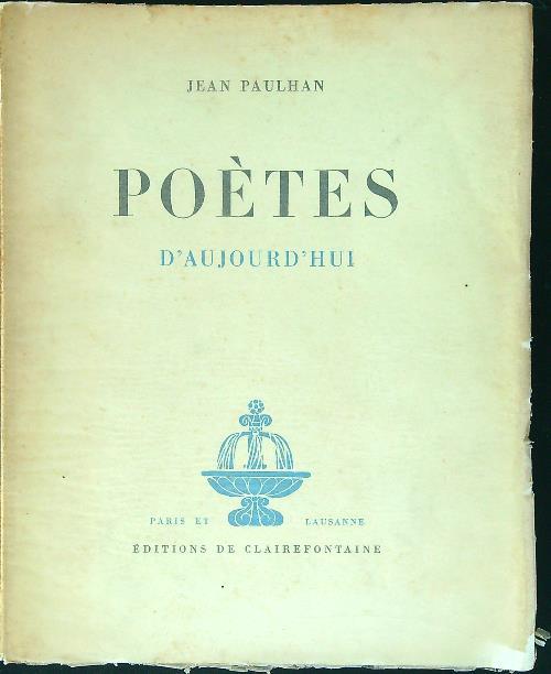 Poetes - Jean Paulhan - copertina