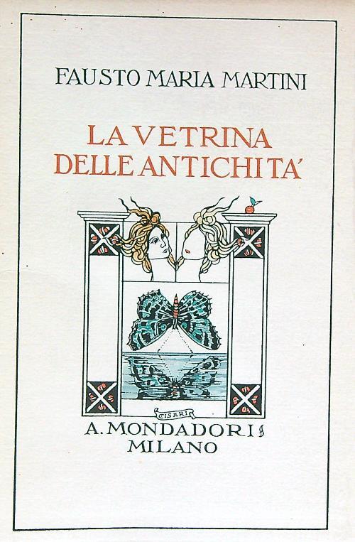 La vetrina delle antichita' - Fausto Maria Martini - copertina