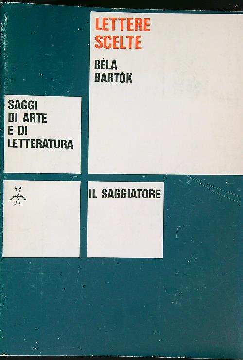 Lettere scelte - Bela Bartok - copertina