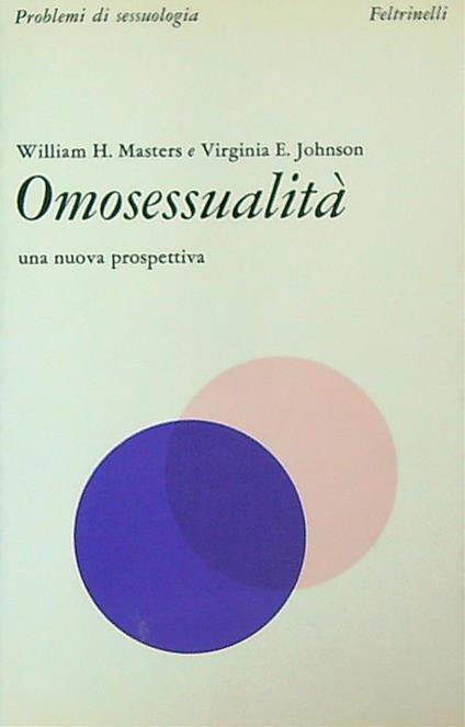 Omosessualita' - William H. Masters - copertina