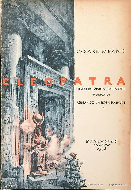 Cleopatra - Cesare Meano - copertina