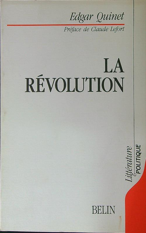 La revolution - Edgar Quinet - copertina