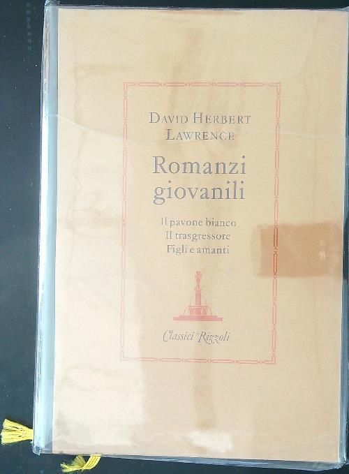 Romanzi giovanili - David Herbert Lawrence - copertina