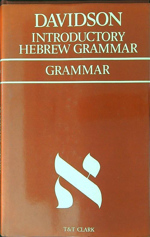 Introductory Hebrew grammar Grammar - copertina