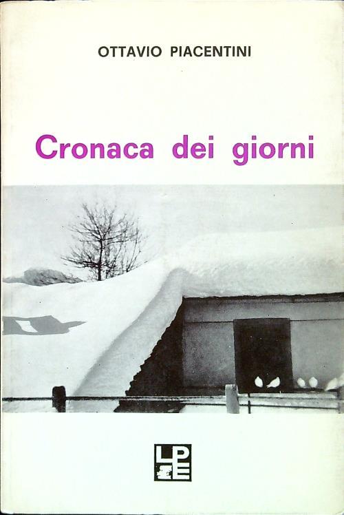 Cronaca dei giorni - Ottavio Piacentini - copertina