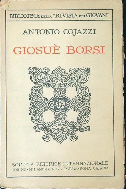 Giosue' Borsi - Antonio Cojazzi - copertina