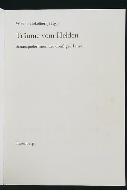 Traume vom Helden - copertina