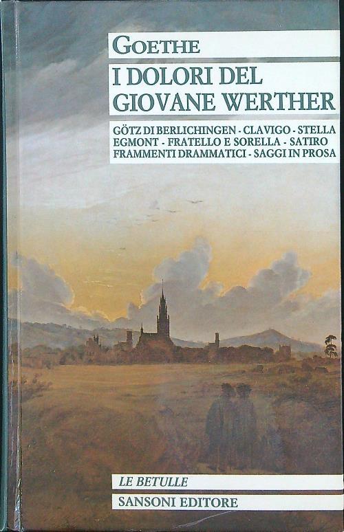 I dolori del giovane Werther - J.W. Goethe - copertina