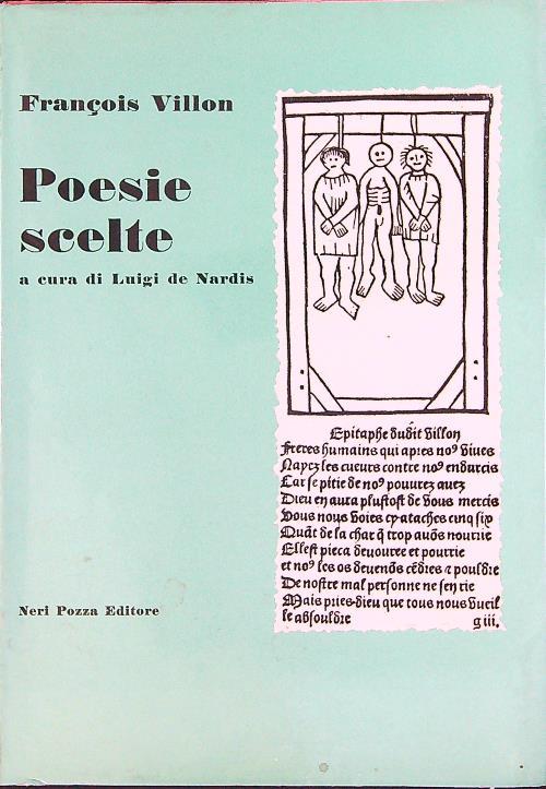 Poesie scelte - François Villon - copertina