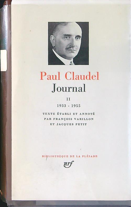 Journal II - Paul Claudel - copertina