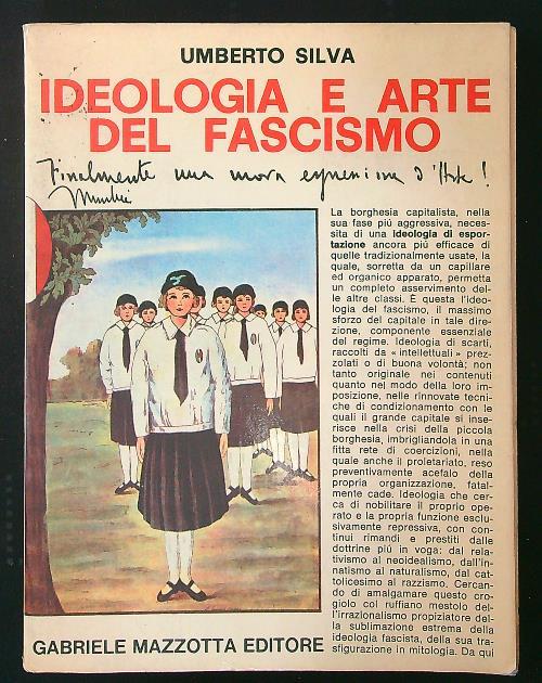 Ideologia e arte del fascismo - Umberto Silva - copertina