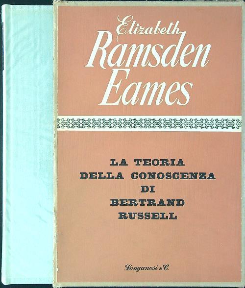 La teoria della conoscenza di Bertrand Russell - copertina