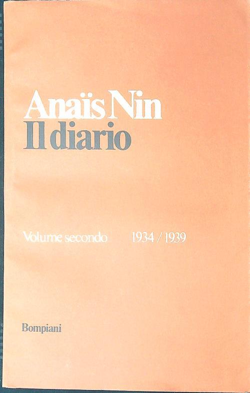 diario vol. II (1934-1939) - Anaïs Nin - copertina