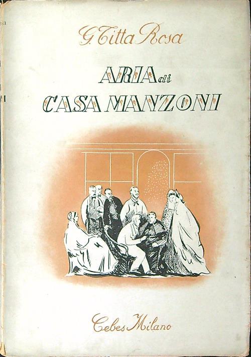 Aria di casa Manzoni - Giovanni Titta Rosa - copertina