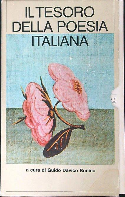 Il tesoro della poesia italiana 2 vv - Guido Davico Bonino - copertina