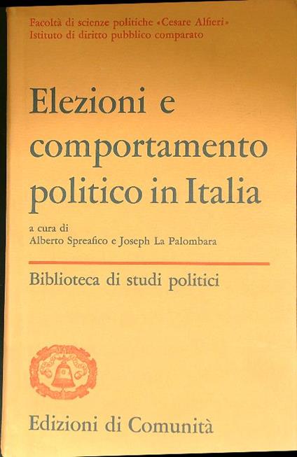 Elezioni e comportamento politico in Italia - copertina