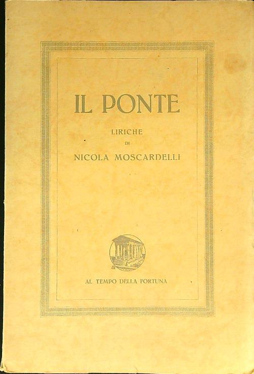 Il ponte - Nicola Moscardelli - copertina